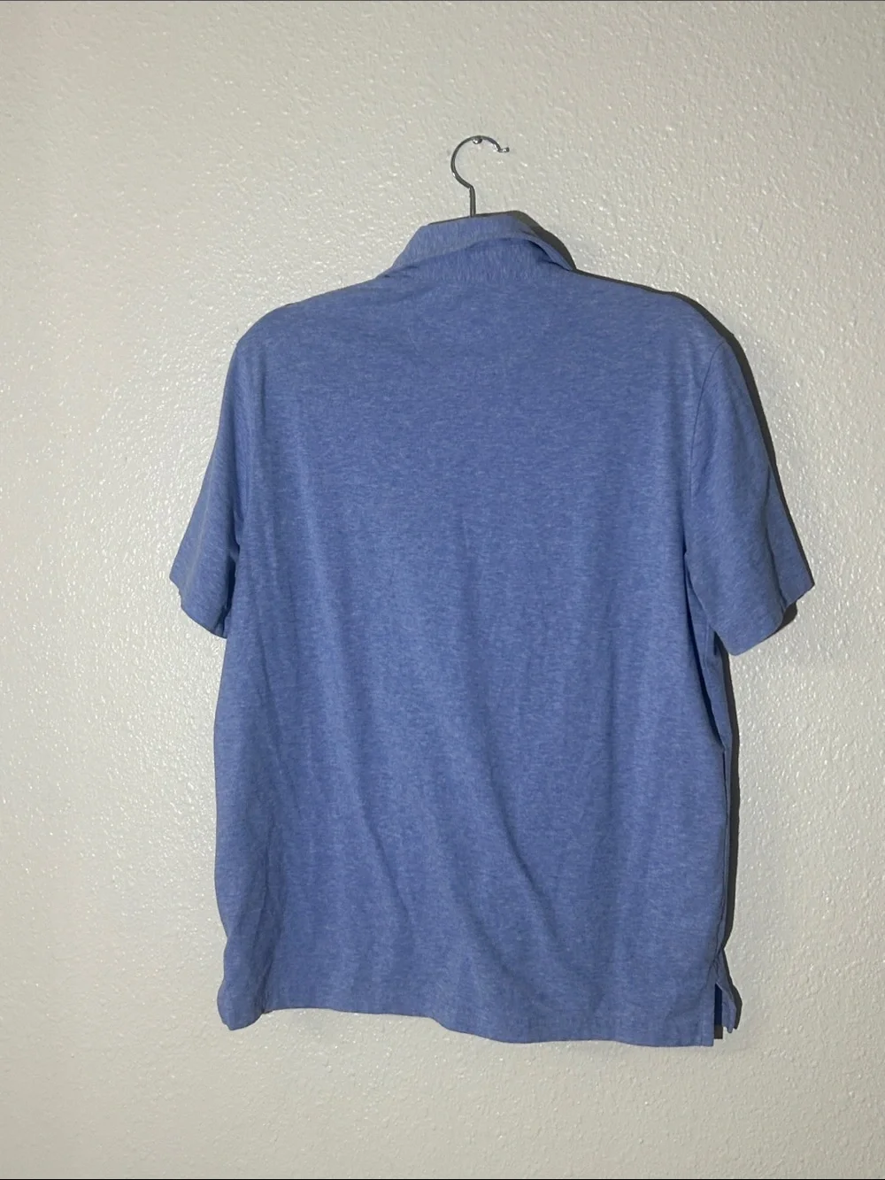 Ralph Lauren Polo Heathered Blue with Pocket and Navy Polo Horse Sz Medium
